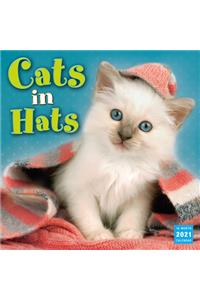 2021 Cats in Hats 16-Month Wall Calendar