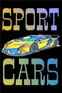 sport cars, notebook 6×9 100 page