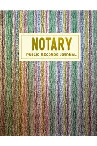 Public Notary Records Journal