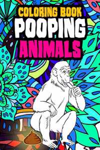 Pooping Animals Coloring Book
