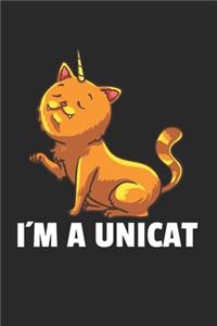 Einhorn Katze Notizbuch