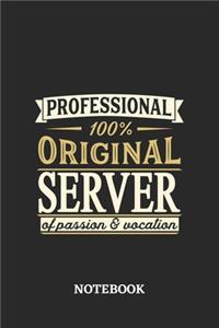 Professional Original Server Notebook of Passion and Vocation