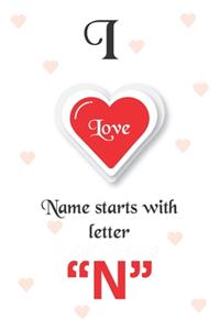 I Love Name Starts with Letter 