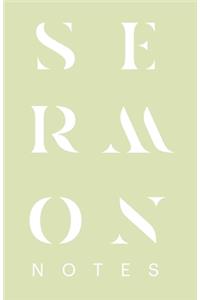 Sermon Notes