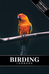 Birding Bird Watching Ornithology Log Book Journal Notebook Diary - Orange Parrot