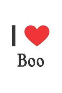 I Love Boo: Boo Designer Notebook