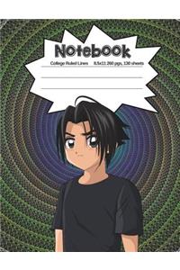 Manga Notebook: Bright, Colorful, Fun, Blank Combo Combination Notebook/Journal Hybrid. Use This Fun Journal for School Work, or as a Private Journal, Diary, or Dre