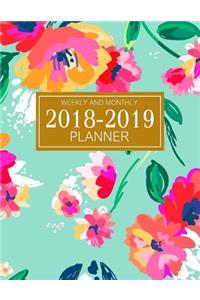 2018 - 2019 Weekly and Monthly Planner