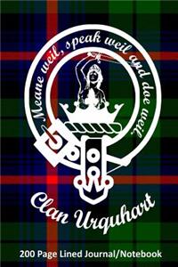 Clan Urquhart 200 Page Lined Journal/Notebook