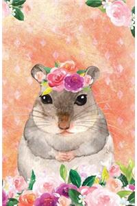Bullet Journal for Animal Lovers Hamster in Flowers