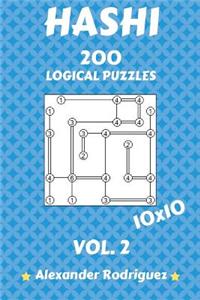 Hashi Logical Puzzles 10x10 - 200 vol. 2