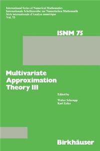 Multivariate Approximation Theory III