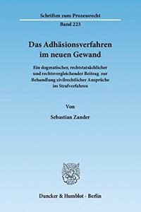 Das Adhasionsverfahren Im Neuen Gewand