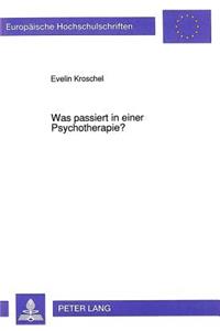 Was Passiert in Einer Psychotherapie?