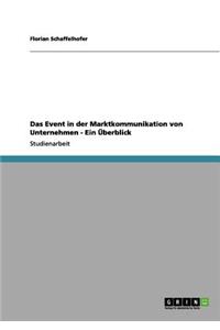 Event in der Marktkommunikation von Unternehmen - Ein Überblick