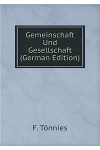 Gemeinschaft Und Gesellschaft (German Edition)