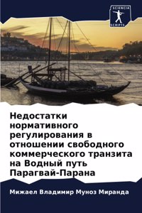 Недостатки нормативного регулирования