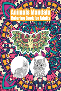 Animals Mandala Coloring Book for Adults