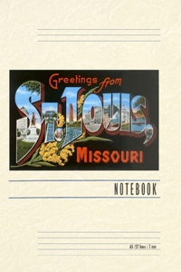 Vintage Lined Notebook Greetings from St. Louis