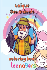 Unique Sea Animals Coloring Book Teenagers
