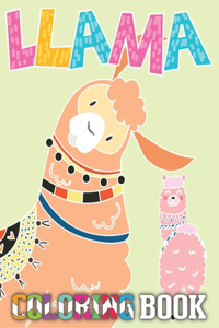 Llama Coloring Book