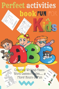 Perfect activities book fun for kids