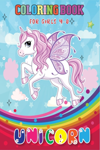 Unicorn Coloring Book for Girls 4-8