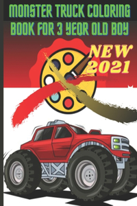 Monster Truck Coloring Book for 3 Year Old Boy: monster truck coloring book for boys, monster truck coloring book for 3 year old boy, monster truck coloring book for 3 year old boy or +