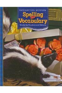 Houghton Mifflin Spelling and Vocabulary: Consumable Student Book Grade 4 2006