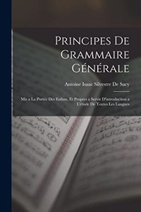 Principes De Grammaire Générale