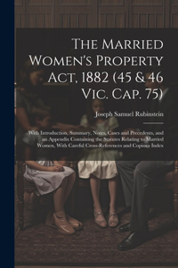 The Married Women's Property Act, 1882 (45 & 46 Vic. Cap. 75)