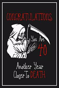 40th Birthday Notebook