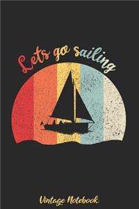 Lets go sailing - Vintage Notebook