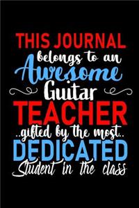 This Journal belongs to an Awesome Guitar Teacher