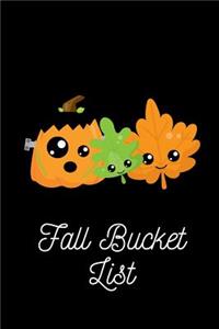 Fall Bucket List: Fall Season Bucket List Themed Notebook