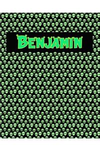 120 Page Handwriting Practice Book with Green Alien Cover Benjamin