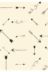 Bohemian Chic Arrows Lined Undated Journal