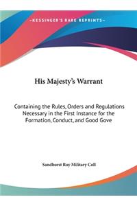 His Majesty's Warrant