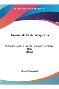 Discours de M. de Tocqueville