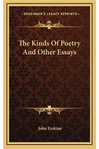 The Kinds of Poetry and Other Essays
