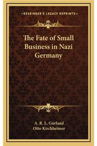 Fate of Small Business in Nazi Germany