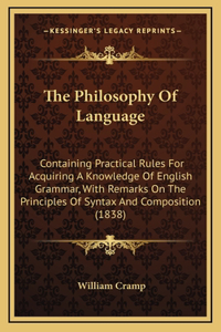 The Philosophy Of Language