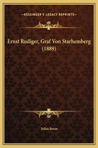 Ernst Rudiger, Graf Von Starhemberg (1889)