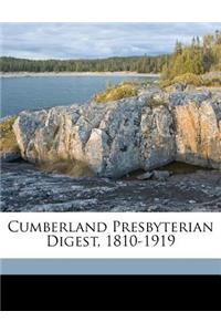 Cumberland Presbyterian Digest, 1810-1919