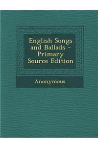 English Songs and Ballads