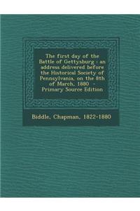 The First Day of the Battle of Gettysburg