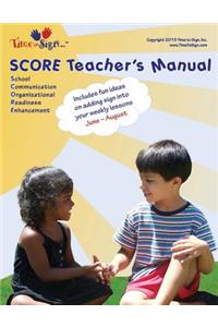 SCORE Teacher's Manual