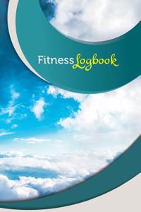 Fitness Logbook: 50 Pages, 5.5 X 8.5 Blue Skies
