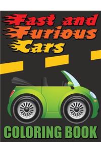 Fast and Furious Cars Coloring Book