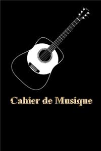 Guitare - Cahier de Musique - Carnet de partitions